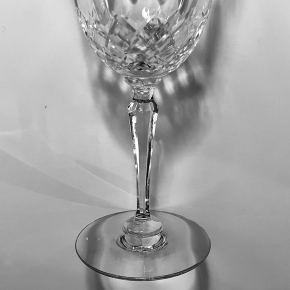 4 TIFFIN-FRANCISCAN ‘Elyse’ Water Goblets / VINTAGE AMERICAN CRYSTAL / 1 Scratch - Picture 6 of 12
